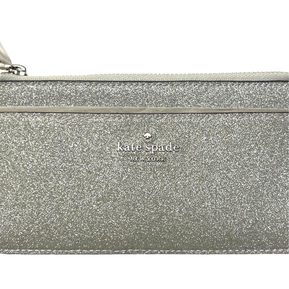 Kate Spade Boxed Large Slim Cardholder Lunar Light Glitter NWT Giftable - Picture 7 of 10